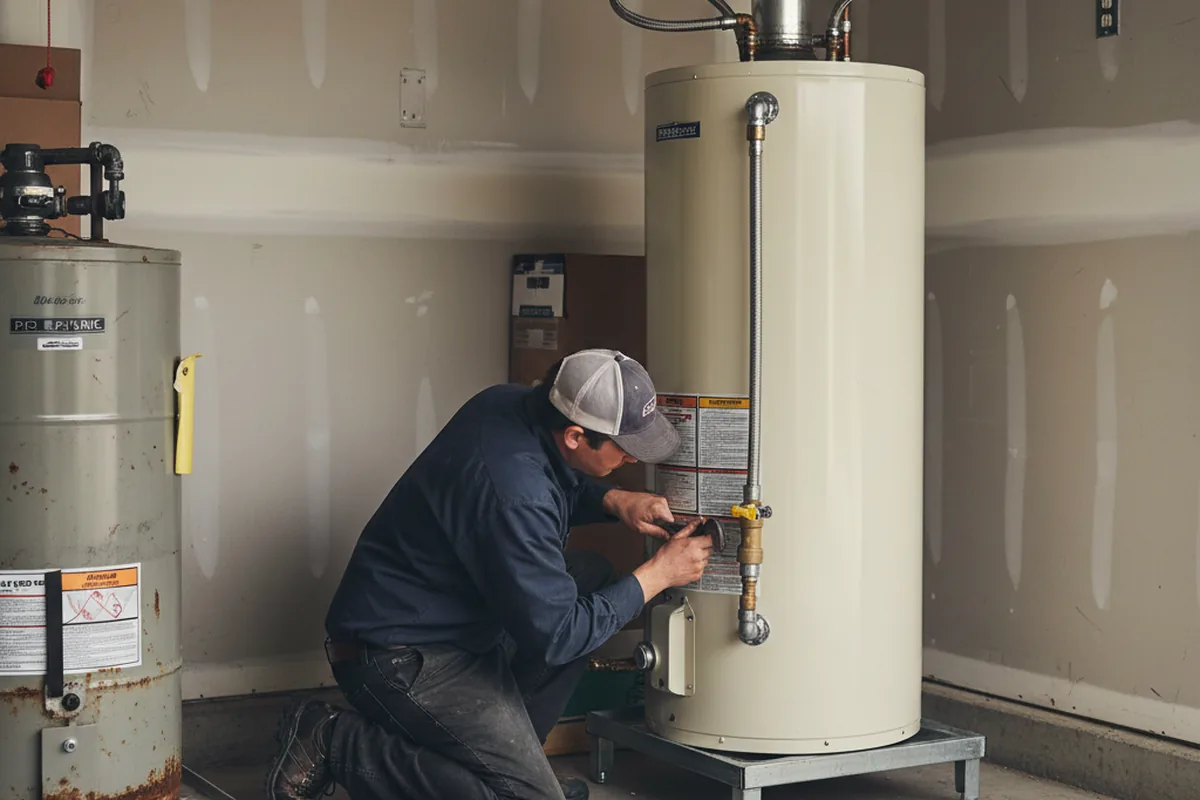 Water heater and shutoff valve replacement in Sunset