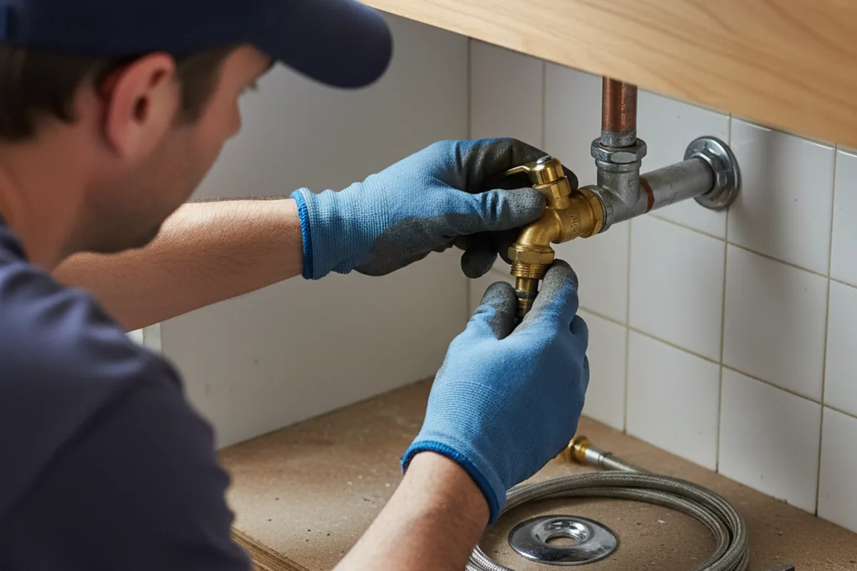 Shutoff valve and fitting work during Emergency Plumbing in Sunset